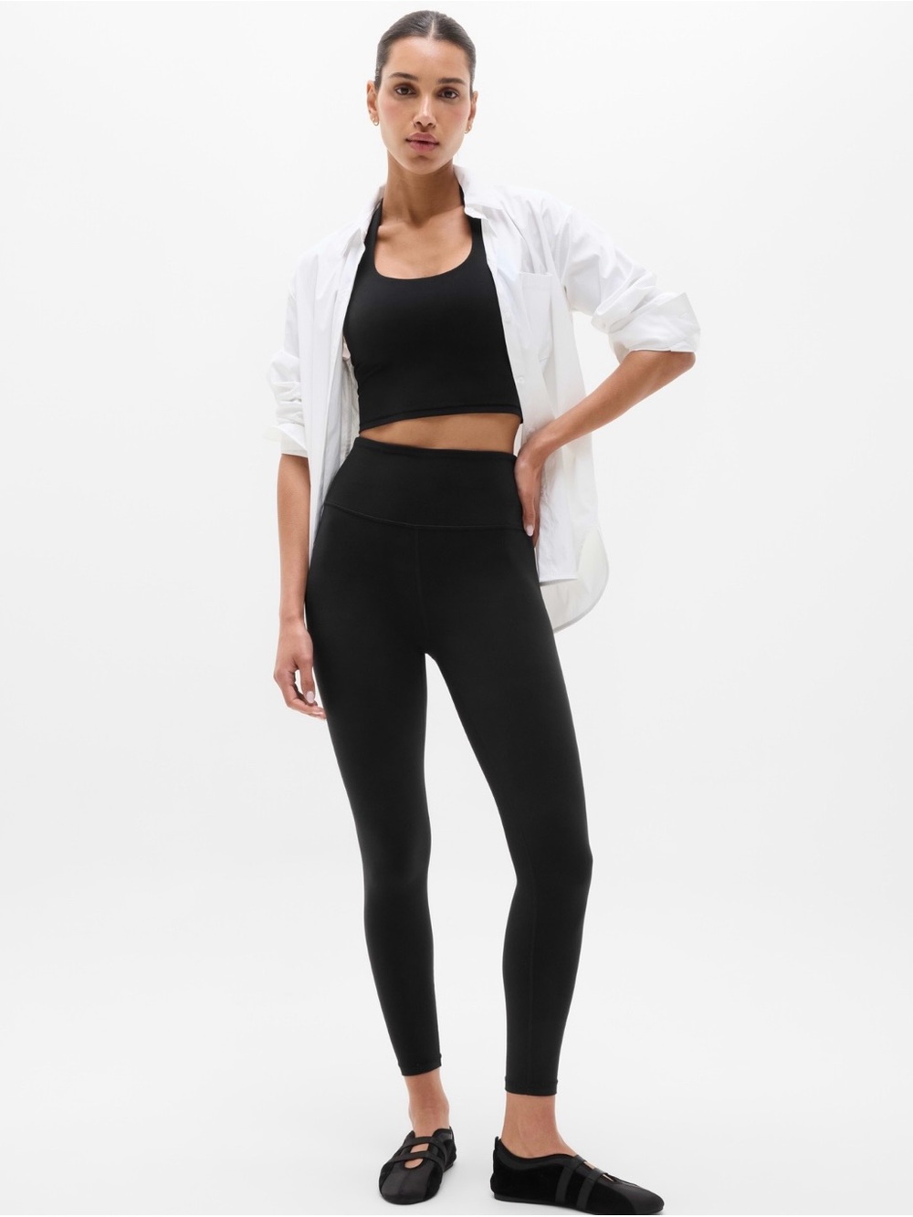 Athleta Women’s Elation Ultra High Rise 7/8 Legging, Black, Size: M